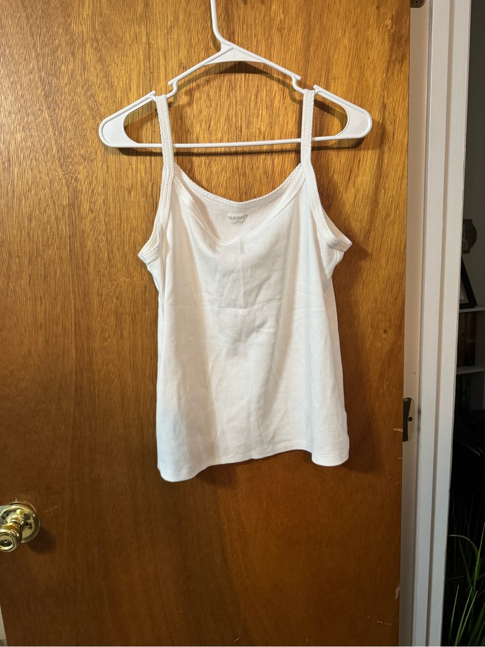 Old Navy White Women's Ribbed Camisole Tank